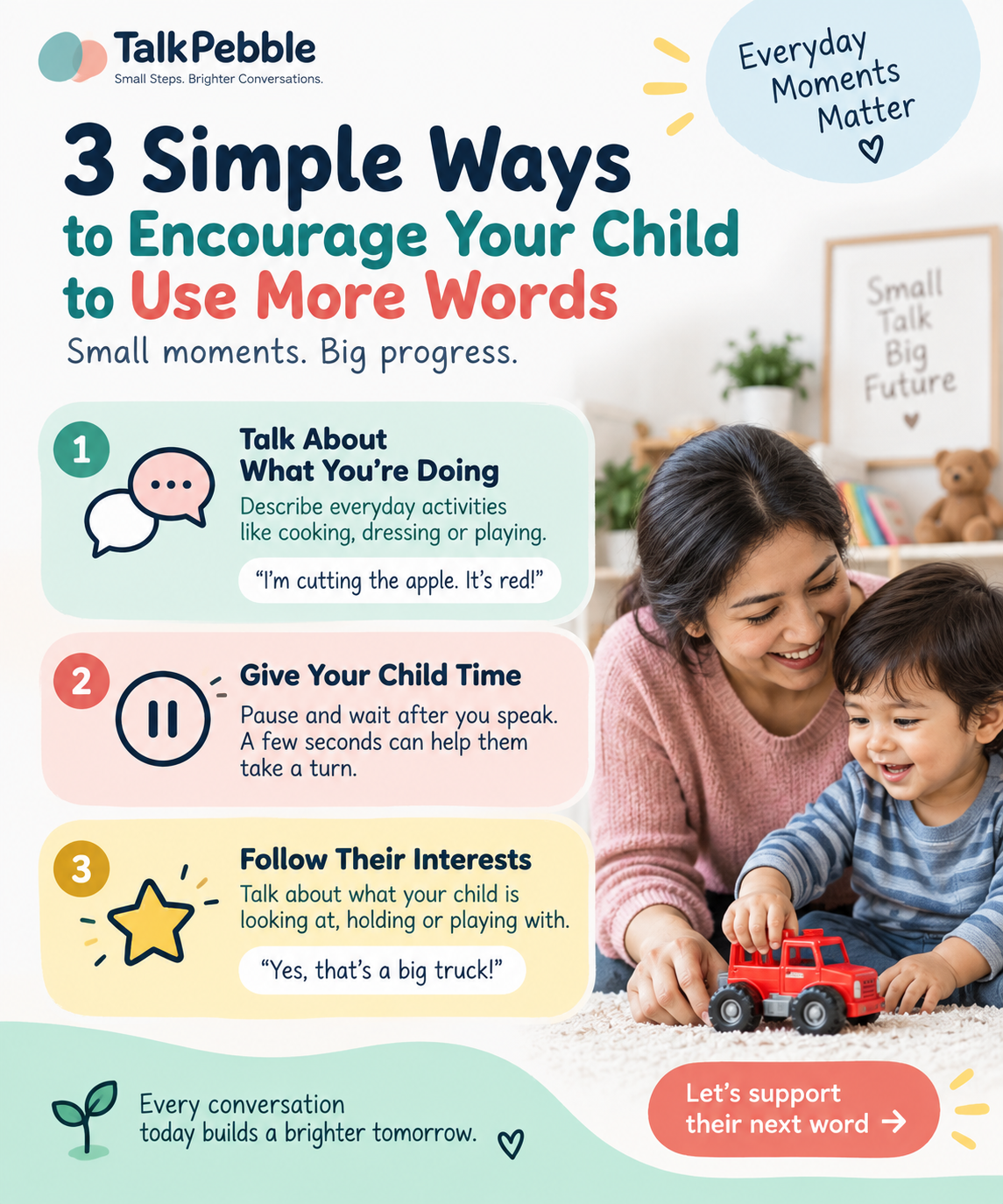 3 Simple Ways to Encourage Your Child to Use More Words